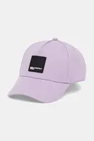 Bavlněná baseballová čepice Karl Lagerfeld Jeans béžová barva, s potiskem, A1W33002