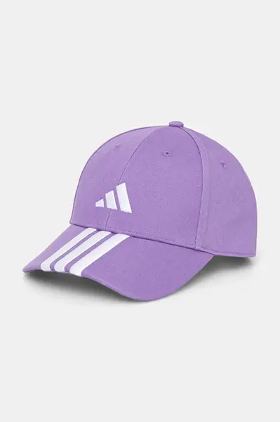 Kšiltovka adidas BBALL 3S CAP NL fialová barva, s aplikací, JP0390