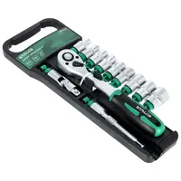 Sada nástrčných klíčů s ráčnou, STALCO, set.12 ks