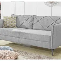 Trojsedák Novara, šedá látka