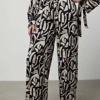 Kalhoty Answear.LAB dámské, černá barva, široké, high waist