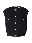 LEVI'S ® Vesta 'Collarless Shrunken '90s Trucker Vest'  čierny denim