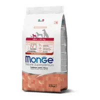 MONGE Natural Superpremium Mini Puppy 2,5kg monoproteínové krmivo losos a ryža pre šteňatá malých plemien