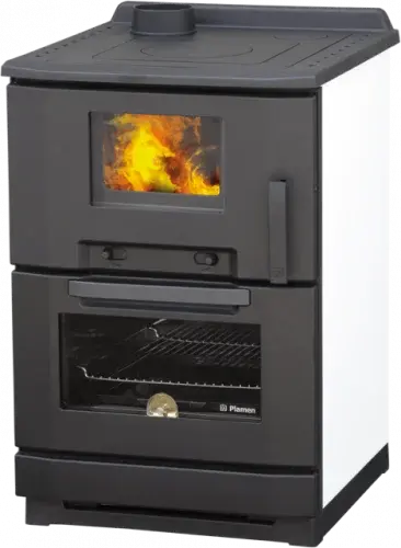Krbová kamna Plamen CALOREX 100 - bílý