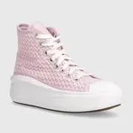 Dětské tenisky Converse A07358C růžová barva
