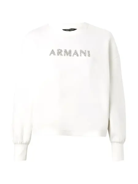 ARMANI EXCHANGE Mikina  strieborná / šedobiela