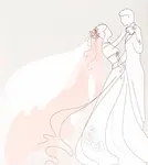 Fotoalbum, nevěsta a ženich