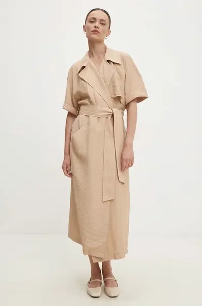 Lněné šaty Answear.LAB