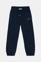 Dětské tepláky Tommy Hilfiger tmavomodrá barva, hladké, KS0KS00596