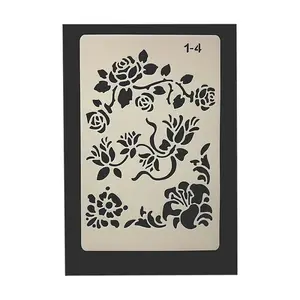 Eco-Friendly PET Plastic Hollow Painting Silhouette Stencil