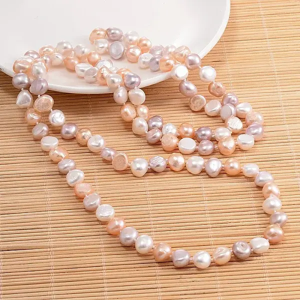 Natural Pearl Nuggets Beaded Necklace