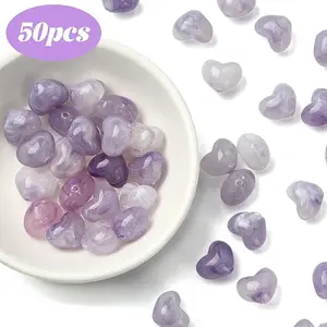 50Pcs Opaque Acrylic Beads