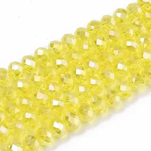Electroplate Glass Beads Strands