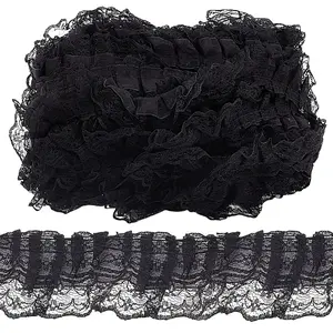 20M Polyester Pleated Lace Trim