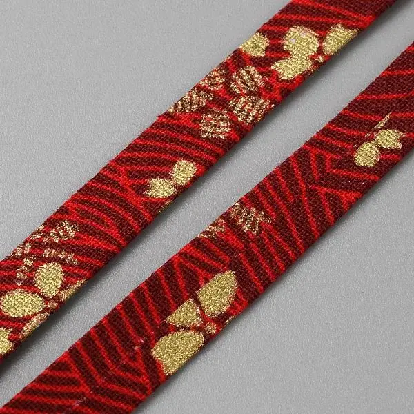 5M Japanese Printed Flower Cotton Ribbons