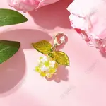 Flower Acrylic & Glass Pearl Pendant Decorations