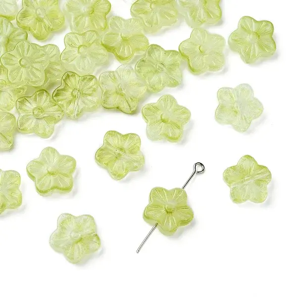 30Pcs Baking Paint Glass Beads