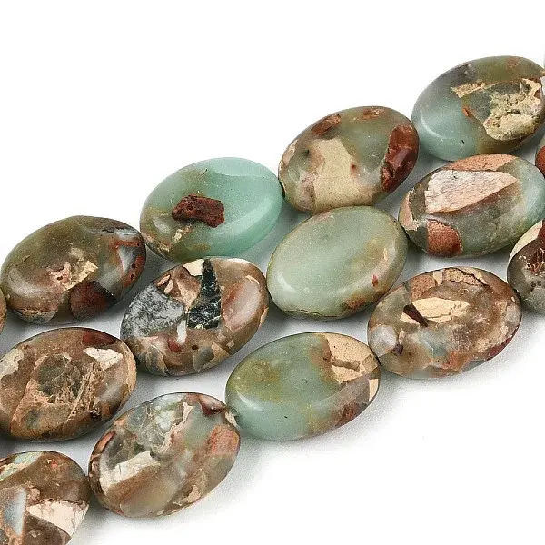 Synthetic Aqua Terra Jasper Beads Strands