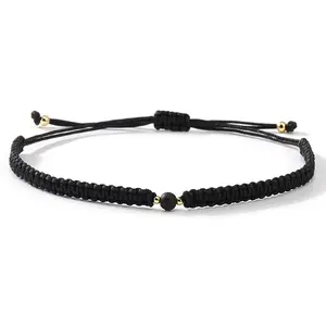 Natural Obsidian Round Link Bracelets