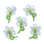 Handmade Glass Beaded Woven Cabochons