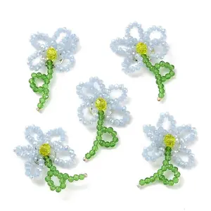 Handmade Glass Beaded Woven Cabochons