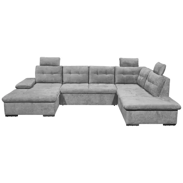 Livetastic SEDACÍ SOUPRAVA, textil, šedá