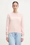 Bavlněný svetr Guess Jeans růžová barva, W4BR10 Z3HM1
