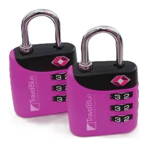 TSA zámek Travel Blue 2x Combi TSA Lock Purple