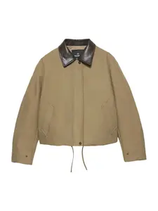 Pull&Bear Prechodná bunda  svetlohnedá / tmavohnedá