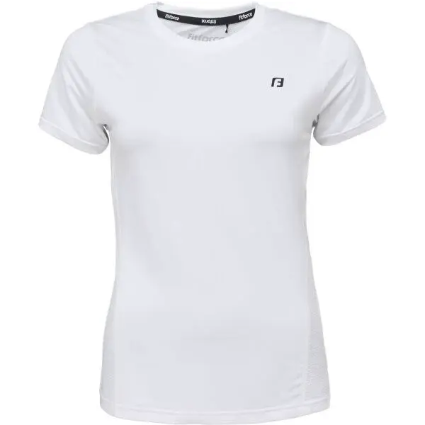 Fitforce FONCESA Dámské fitness triko, bílá, velikost