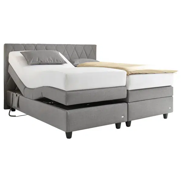 RUF Betten POSTEL BOXSPRING, 180/200 cm, šedá