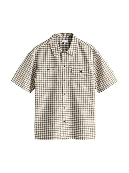 Next Košeľa  olivová / biela