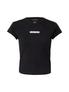 Calvin Klein Jeans Tričko  čierna / biela