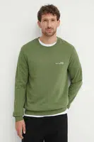 Bavlněná mikina A.P.C. sweat item pánská, zelená barva, hladká, COFBQ-H27608