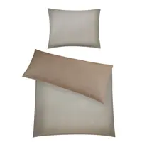 Joop! OBOUSTRANNÉ POVLEČENÍ, makosatén, hnědá, béžová, 140/200 cm