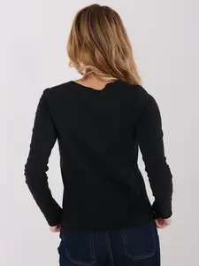 Černá jednobarevná halenka