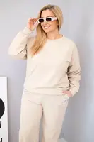 Kesi Włoski dámský plus size set s mikinou a kalhotami