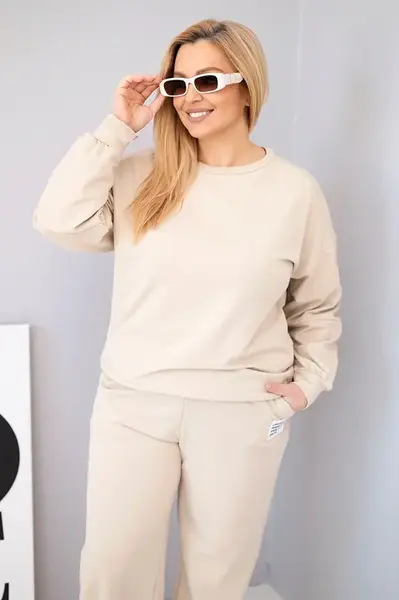 Kesi Włoski dámský plus size set s mikinou a kalhotami