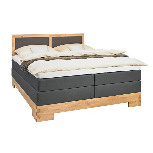 Linea Natura POSTEL BOXSPRING, 180/200 cm, hnědá, barvy dubu