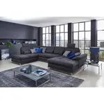 Sit & More SEDACÍ SOUPRAVA, textil, tmavě modrá