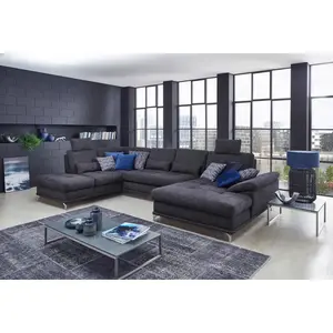 Sit & More SEDACÍ SOUPRAVA, textil, tmavě modrá