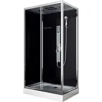 SPRCHOVÝ KOUT černá, barvy chromu