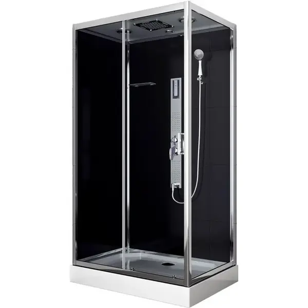 SPRCHOVÝ KOUT černá, barvy chromu