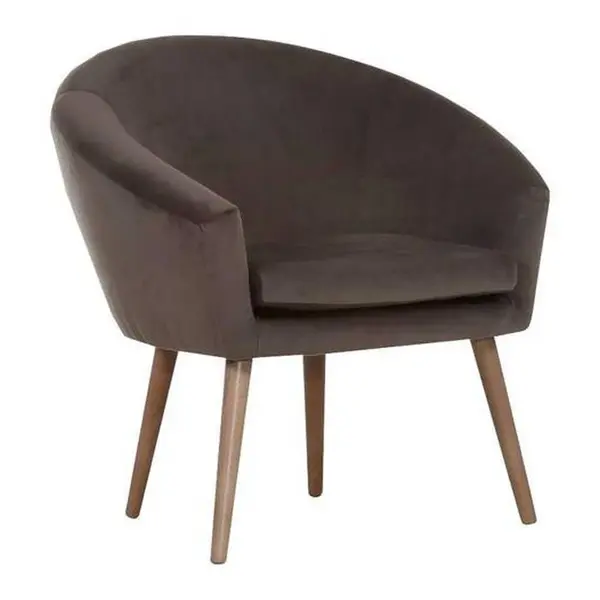 Carryhome KŘESLO, textil, tmavě hnědá