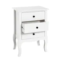 NOČNÍ STOLEK, paulovnie, bílá, 48/70/34 cm
