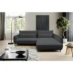 MID.YOU ROHOVÁ SEDAČKA, textil, tmavě šedá