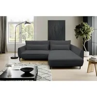 MID.YOU ROHOVÁ SEDAČKA, textil, tmavě šedá