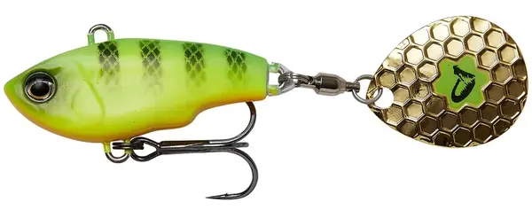 Savage gear fat tail spin sinking firetiger - 6,5 cm 16 g