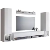 P & B OBÝVACÍ STĚNA, bílá, vysoce lesklá bílá