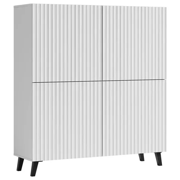 Livetastic VYSOKÁ KOMODA, bílá, 120/132/39,1 cm